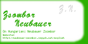 zsombor neubauer business card